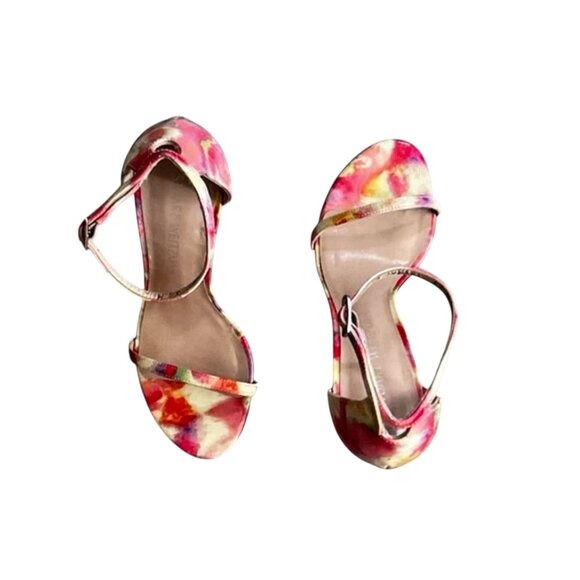 Stuart Weitzman Floral Sandals Heels 6.5 - Picture 4 of 6